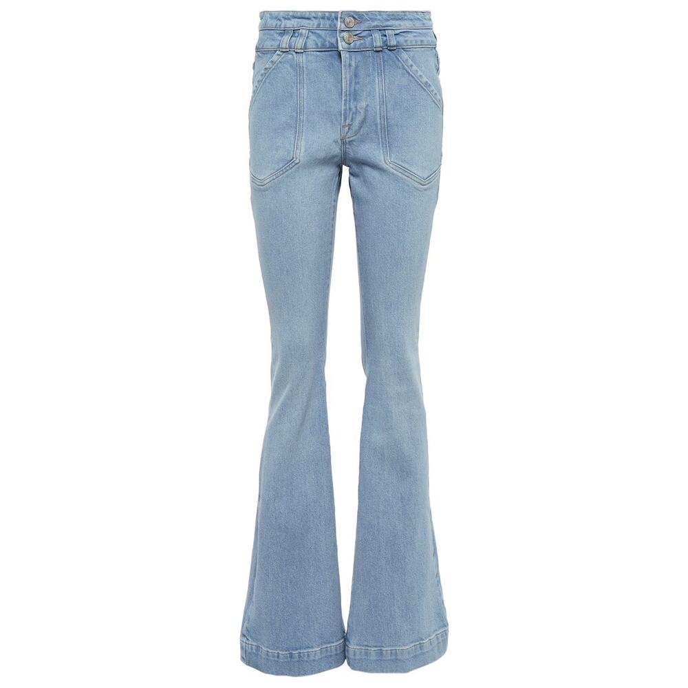 FRAME Double Button Flare Jeans Light Wash – Size 33 NWT